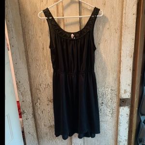Black high low dress